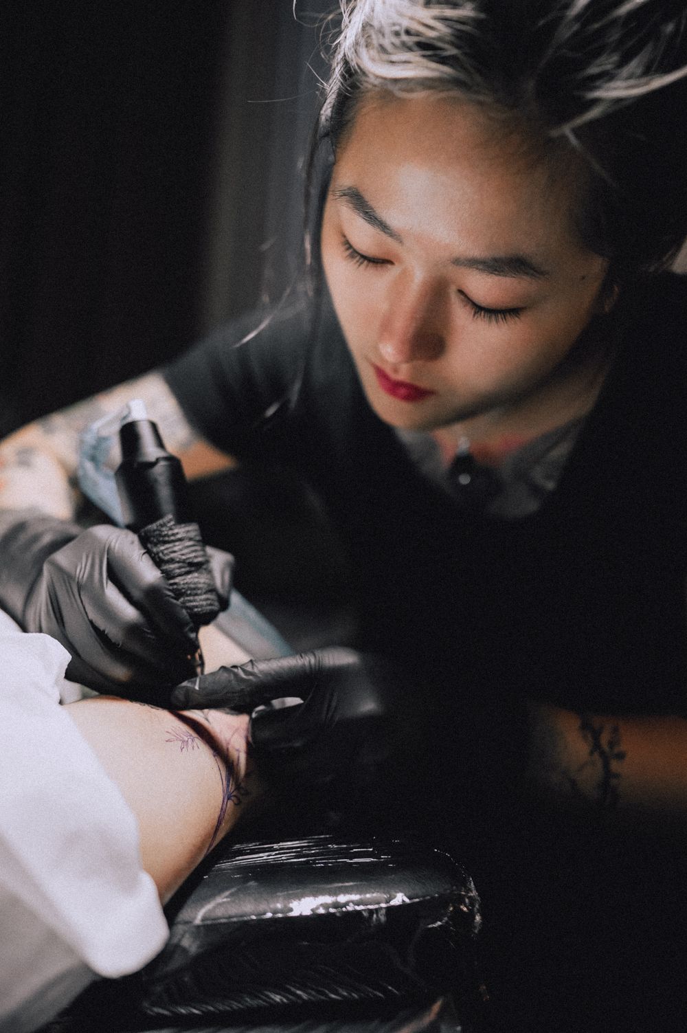 Tatuaje recién terminado